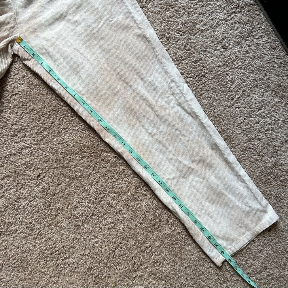 Le Lis Collection Ribbed Tie Dye Cream White Mulitcolor Cotton Jumpsuit Medium - Picture 10 of 11